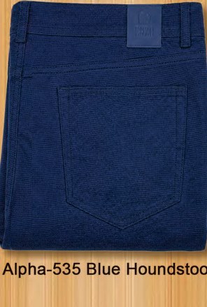 Blue Houndstooth Alpha Pants Blue Houndstooth