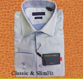 Lt. Blue Herringbone dress shirt Lt. Blue Herringbone