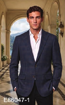 Navy Plaid sport jacket Navy Plaid