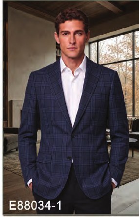 Navy Plaid sport jacket Navy Plaid