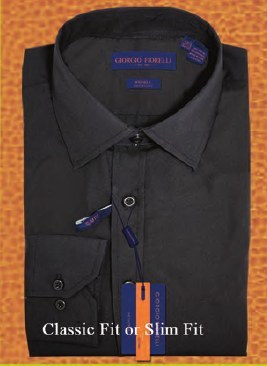 Solid Black dress shirt Solid Black