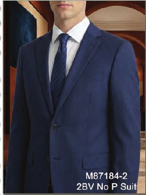 Mantoni Navy Stripe Suit Navy Stripe