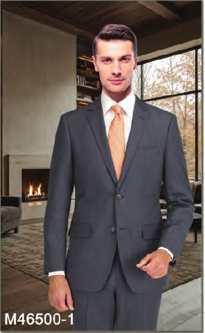 Mantoni Gray Birdseye Suit Gray Birdseye