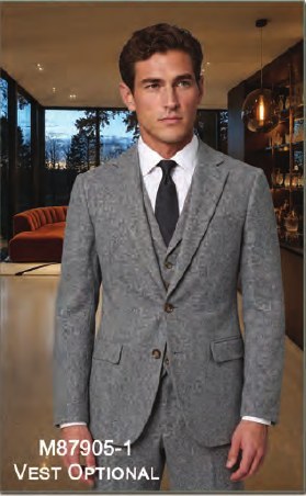 Mantoni Salt & Pepper Donegal Tweed Suit Salt & Pepper Donegal Tweed