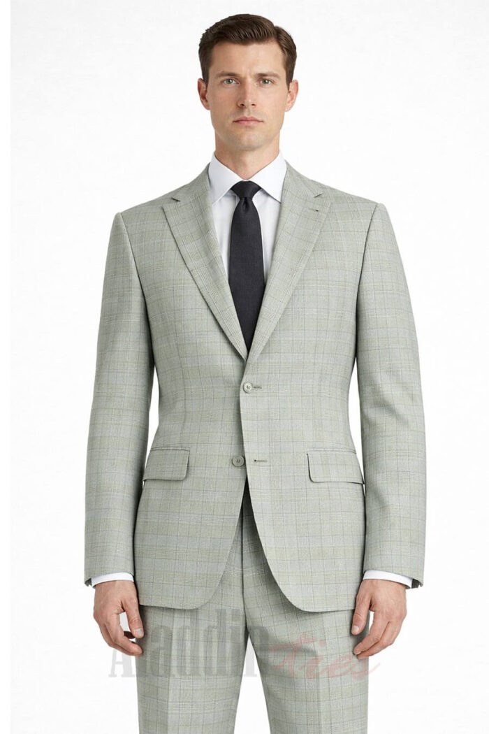 Giorgio Fiorelli Tan Plaid Suit Tan Plaid