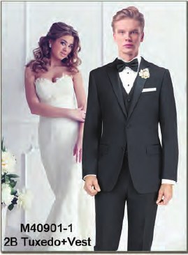 Mantoni Solid Black Tuxedo Solid Black