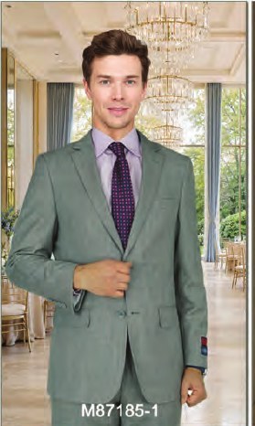 Mantoni Light Gray Sharkskin Suit Light Gray Sharkskin