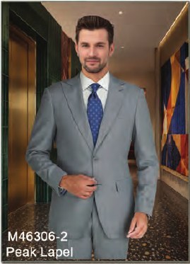 Mantoni Solid Lt. Gray Suit Solid Lt. Gray
