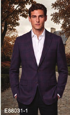 Burgundy Plaid sport jacket Burgundy Plaid