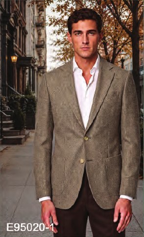 Taupe Hopsack soft jacket Taupe Hopsack