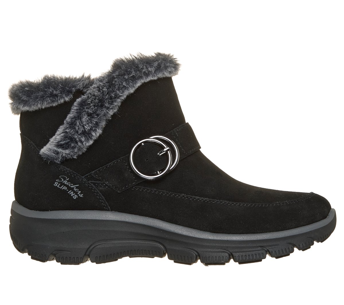 Skechers Slip-ins Relaxed Fit: Easy Going - Gentle Winter, BLK